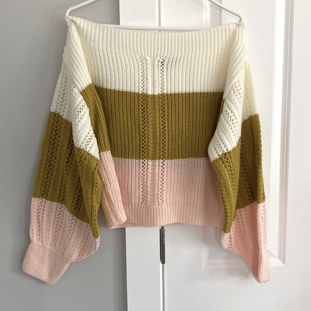 Off the shoulder sweater